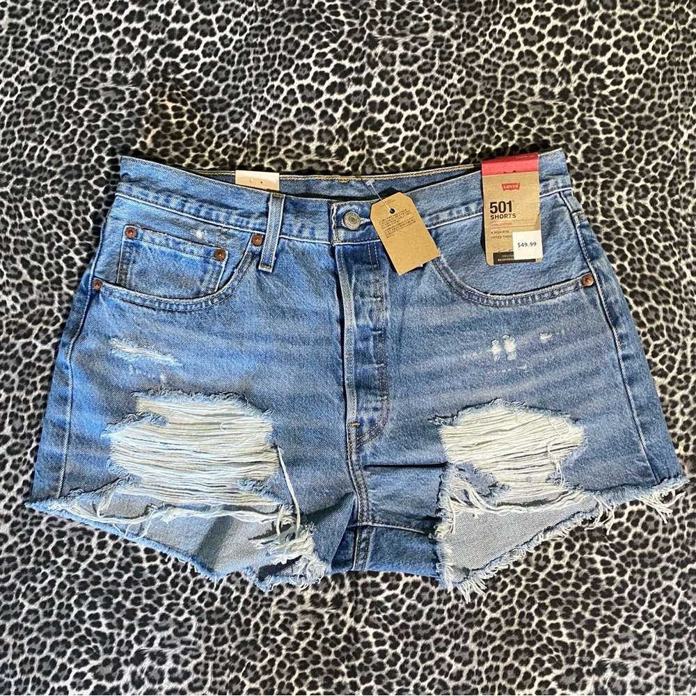 Levi's Women's 501 Original High-Rise Jean
Shorts NWT - Picture 7 of 13